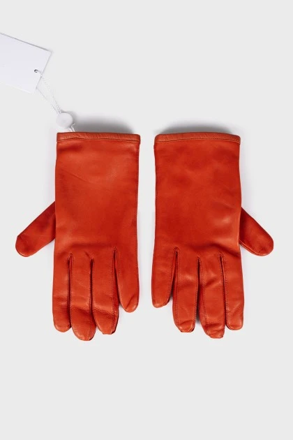 Шкіряні рукавички з биркою