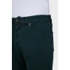 Чоловічі зелені джинси
