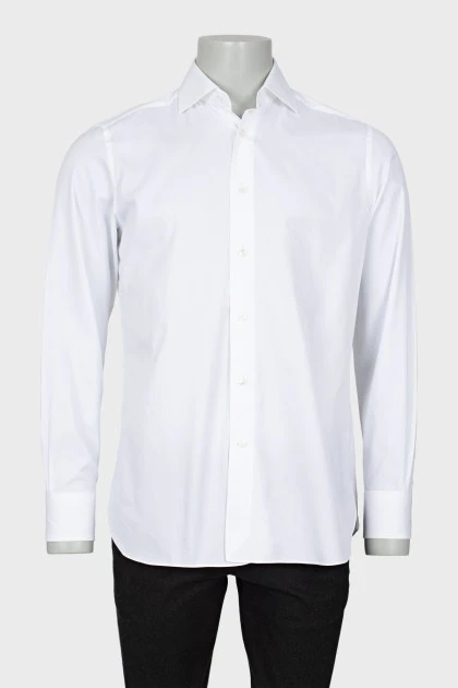Мужская классическая рубашка белого цвета
