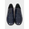 Темно-синее туфли на шнуровке 