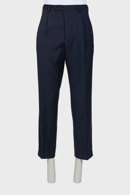 Мужские винтажние брюки темно-синего цвета
