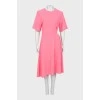 Рожева сукня з драпіруванням збоку