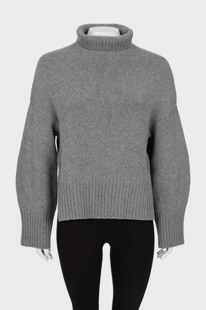 Кашеміровий светр з високим коміром