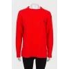 Червоний светр із вовни