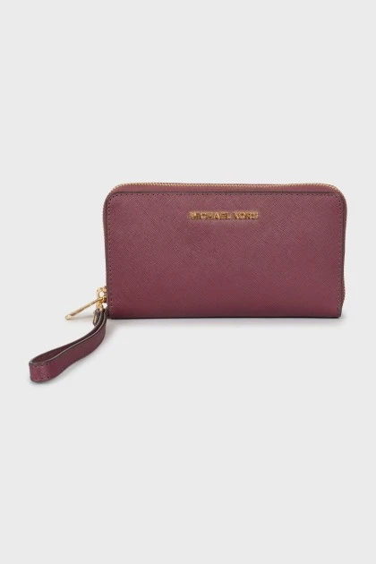 Фіолетовий гаманець з ремінцем