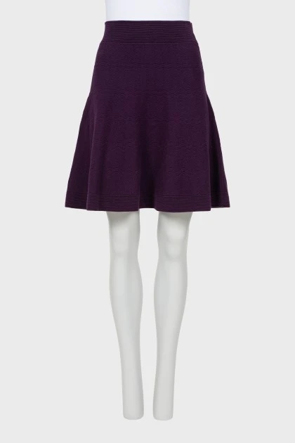 Фиолетовая юбка с узором