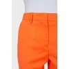 Классические брюки оранжевого цвета 