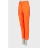 Класичні штани оранжевого кольору