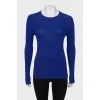 Темно-синий пуловер 