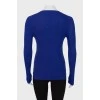 Темно-синий пуловер 