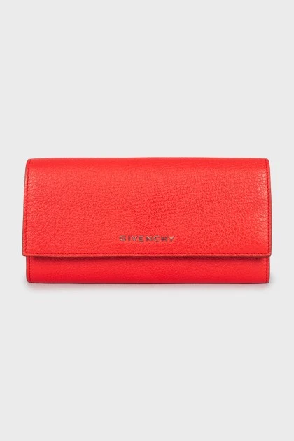 Червоний гаманець з логотипом