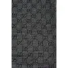 Темно-сірий шарф із фірмовим принтом