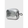 Серебряная сумка с биркой