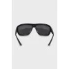 Мужские солнцезащитные очки с логотипом на дужках