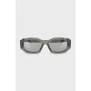 Солнцезащитные очки с полупрозрачной оправой