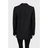Двубортный пиджак черного цвета