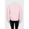 В'язаний светр рожевого кольору