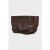 Шкіряна сумка-кроссбоді коричневого кольору