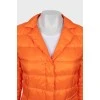 Стьобана куртка оранжевого кольору