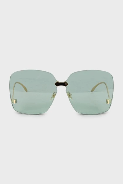 Зеленые солнцезащитные очки гранд