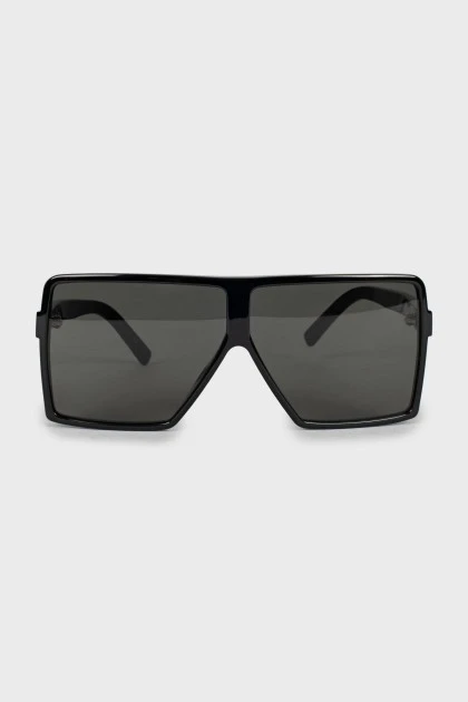 Чорні сонцезахисні окуляри маска