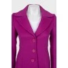 Вовняне пальто фіолетового кольору