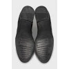 Кожаные ботинки челси черного цвета