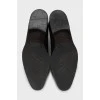 Чоловічі чорні туфлі з мигдалеподібним носком