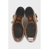 Мужские ботинки коричневого цвета