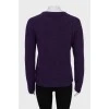 В'язаний светр фіолетового кольору