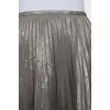 Плиссированная юбка миди серебристого цвета