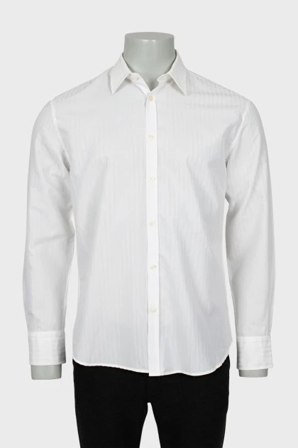 Чоловіча сорочка білого кольору в смужку