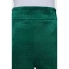 Зеленые брюки с разрезами внизу