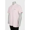 Мужская футболка поло розового цвета