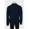 Чоловічий пуловер поло синього кольору