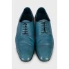 Мужские туфли голубого цвета