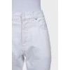 Зауженные джинси білого кольору