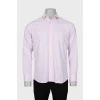 Мужская рубашка светло-розового цвета