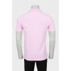 Мужская розовая футболка поло