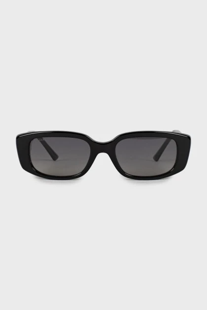 Прямоугольные солнцезащитные очки с логотипом на дужках