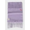 Фіолетовий шарф з бахромою