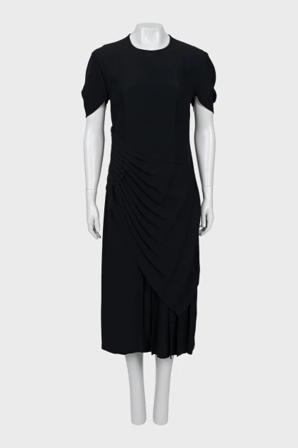 Чорна сукня міді з биркою