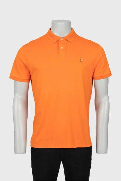 Мужская футболка поло оранжевого цвета