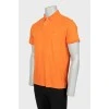 Чоловіча футболка поло помаранчевого кольору