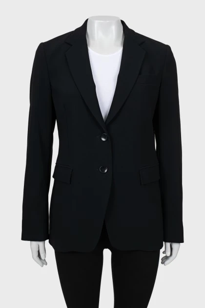 Приталенный пиджак черного цвета