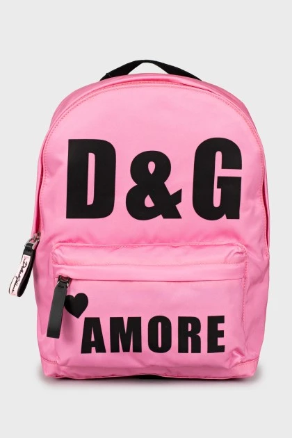 Рюкзак розового цвета с биркой