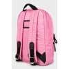 Рюкзак рожевого кольору з биркою