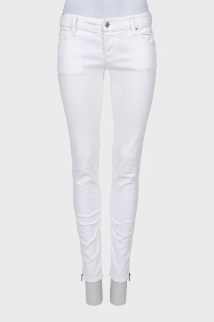 Белые джинсы skinny fit