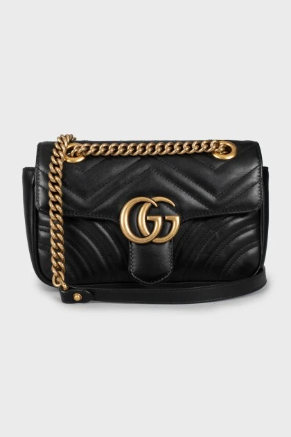 Чорна сумка GG Marmont