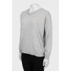 Кашеміровий пуловер сірого кольору